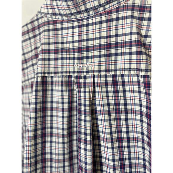 ARIAT Pro Series XL Plaid Shirt Collared Short Sleeve Performance Shirt Outdoor - Picture 5 of 10
